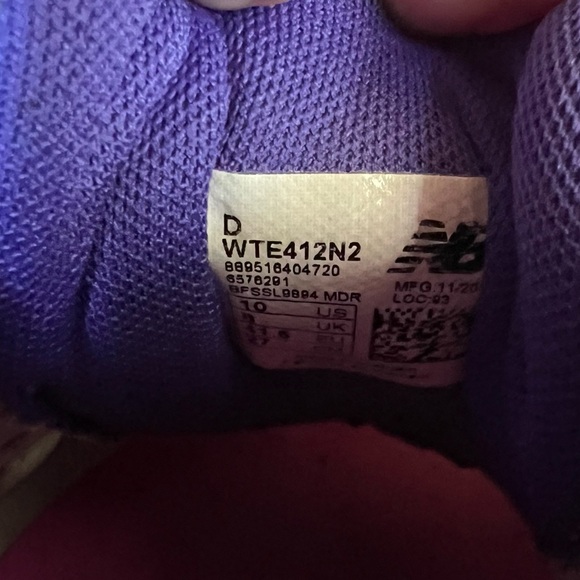 EUC New Balance 412 V2 Women’s Size 10 All Terrain Trail Running Shoes Sneakers - Picture 5 of 7